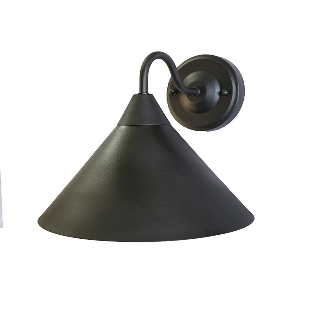1-Light Matte Black Outdoor Wall Sconce-Owl72-Mbk - The Home Depot throughout Illuminating Your Home A Deep Dive into Aeneas Wall Sconces