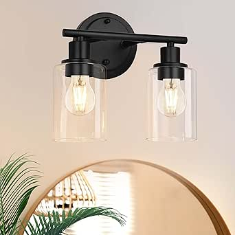 2 Light Bathroom Vanity Light Fixture,Two Light Bathroom Vanity Light ... with regard to Albany 2 Light Bathroom Vanity Light, Black