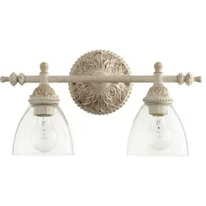 2-Light Clear Seeded Vanity Fixture, Persian White With Clear Seeded ... in Maintenance and Care Tips for Your Alameda 3-Light Vanity Fixture