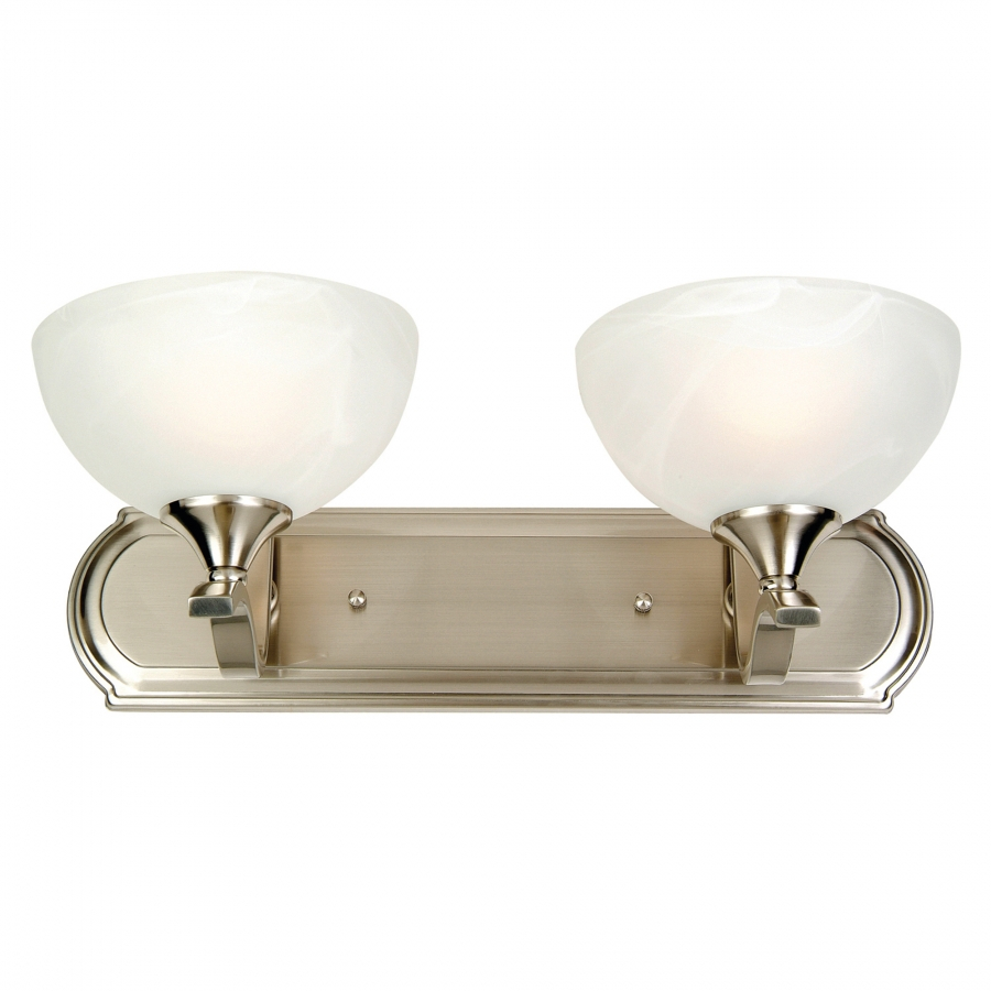 2 Light Vanity Lighting In Satin Nickel Uvyhd1392Sn throughout How to Choose the Right Light Bulbs for Your Akron Vanity