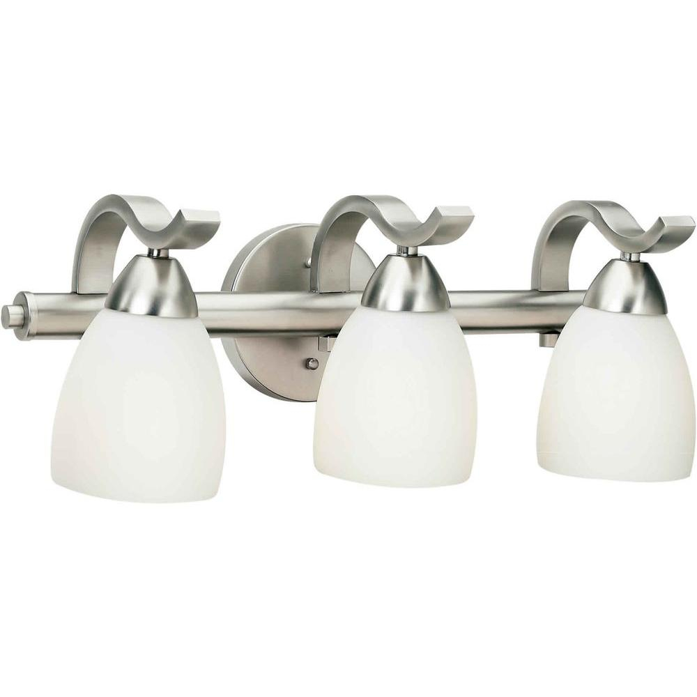 25 Wonderful Brushed Nickel Bathroom Vanity Lighting - Home Decoration ... with Adley One Light Bath And Vanity, Brushed Nickel