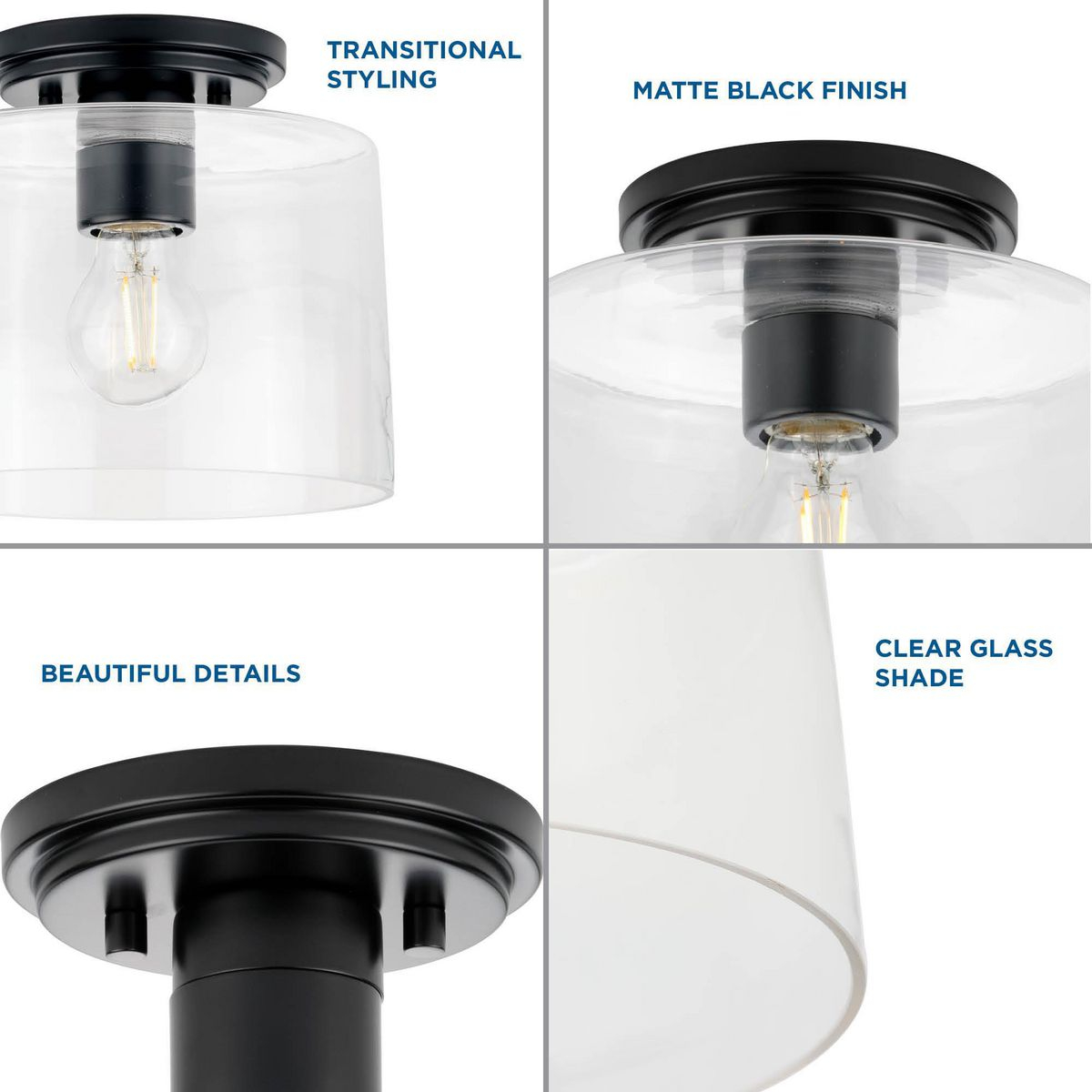 Adley Collection One-Light Matte Black Clear Glass New Traditional ... pertaining to Troubleshooting Common Issues with Adley Collection Vanity Lights