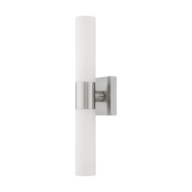 Aero 2-Light Bathroom Vanity Light In Brushed Nickel In 2024 | Bathroom ... with Aero Bath Light, Brushed Nickel