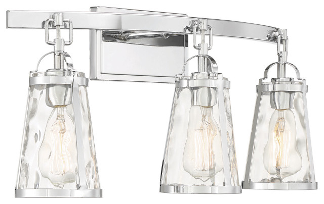 Albany 3-Light Bath Bar - Transitional - Bathroom Vanity Lighting - By ... pertaining to Albany 2-Light Polished Chrome Bath Bar