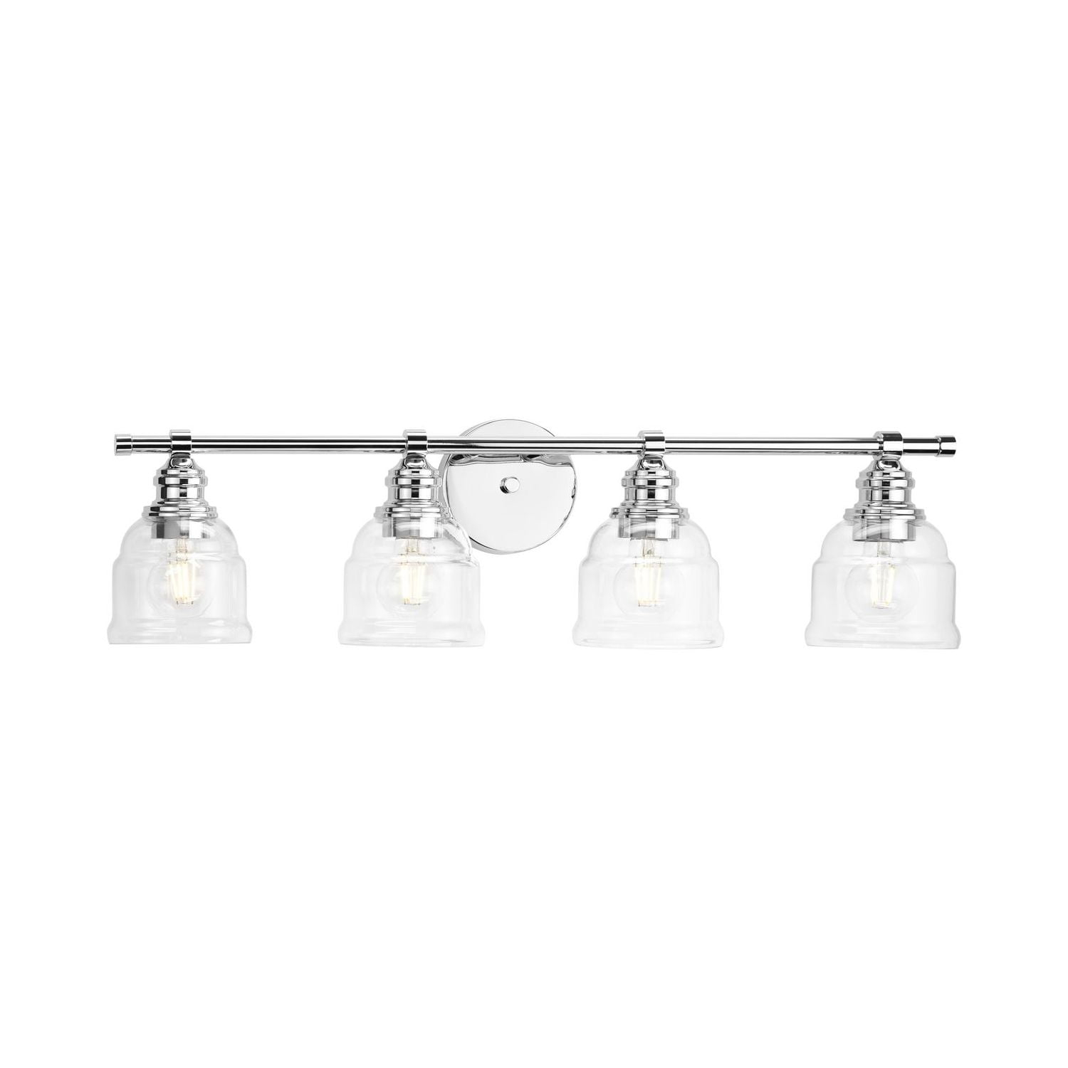 Ambrose Collection Four-Light Farmhouse Polished Chrome Clear Glass ... intended for Enhancing Your Home's Ambiance How the Ambrose Collection Affects Your Space
