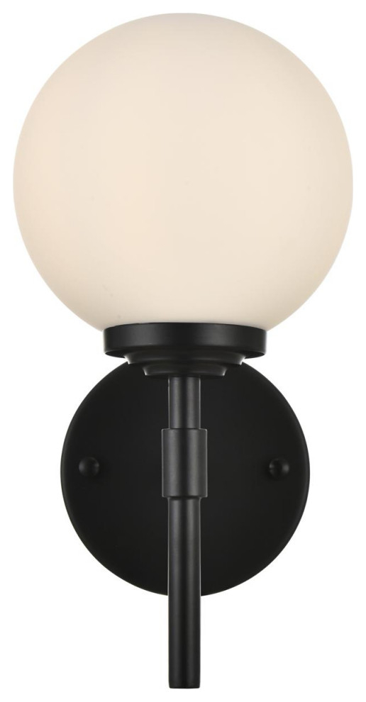 Ansley 1 Light Bathroom Vanity Light, Black - Contemporary - Bathroom ... for Creating a Spa-Like Atmosphere Using the Ali 1 Light Black Vanity Light