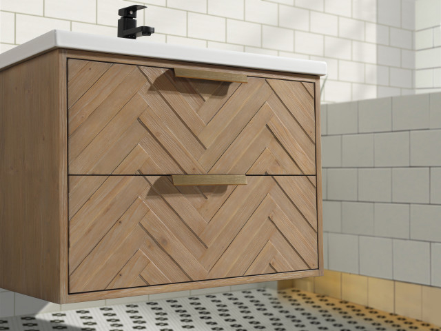 Ari Kitchen & Bath Carlsbad 30" Floating Bathroom Vanity Weathered Fir ... throughout Ari Kitchen & Bath Carlsbad 30" Floating Bathroom Vanity Weathered Fir