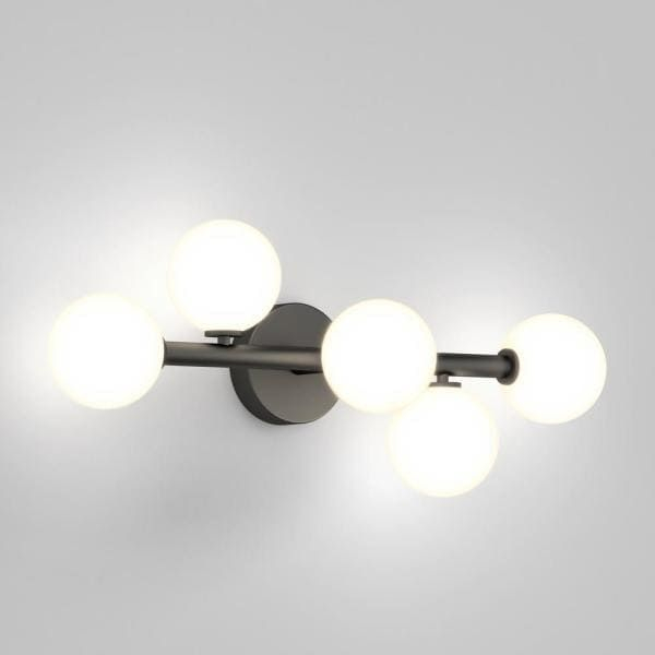 Artika Bloom 27 In. 5-Light Integrated Led Matte Black Modern Vanity ... with regard to Lighting Design Principles How the Alden Fixture Enhances Your Space