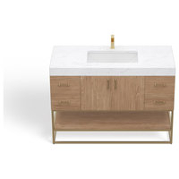 Bahia Bath Vanity, 48" - Contemporary - Bathroom Vanities And Sink ... intended for Maximizing Space and Style with a 48-Inch Bahia Oak Bathroom Vanity