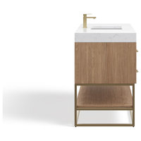 Bahia Bath Vanity, 48" - Contemporary - Bathroom Vanities And Sink ... throughout Maximizing Space and Style with a 48-Inch Bahia Oak Bathroom Vanity