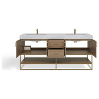 Bahia Bath Vanity, 72" - Contemporary - Bathroom Vanities And Sink ... in Freestanding Bahia Vanities A Guide to Maximizing Space and Style