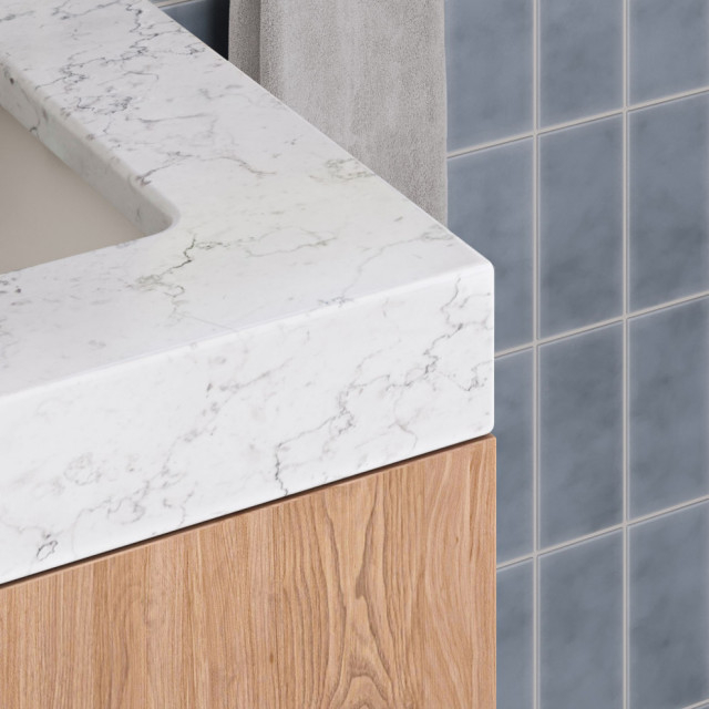 Bahia Bath Vanity, 72" - Contemporary - Bathroom Vanities And Sink ... within Bahia Bath Vanity, Oak, 72", Brushed Gold Hardware, Double, Freestanding