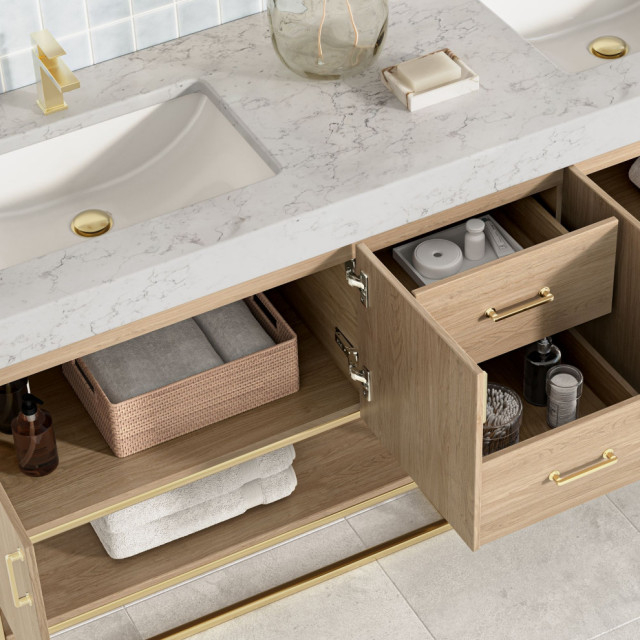 Bahia Bath Vanity, 72" - Contemporary - Bathroom Vanities And Sink ... within Freestanding Bahia Vanities A Guide to Maximizing Space and Style