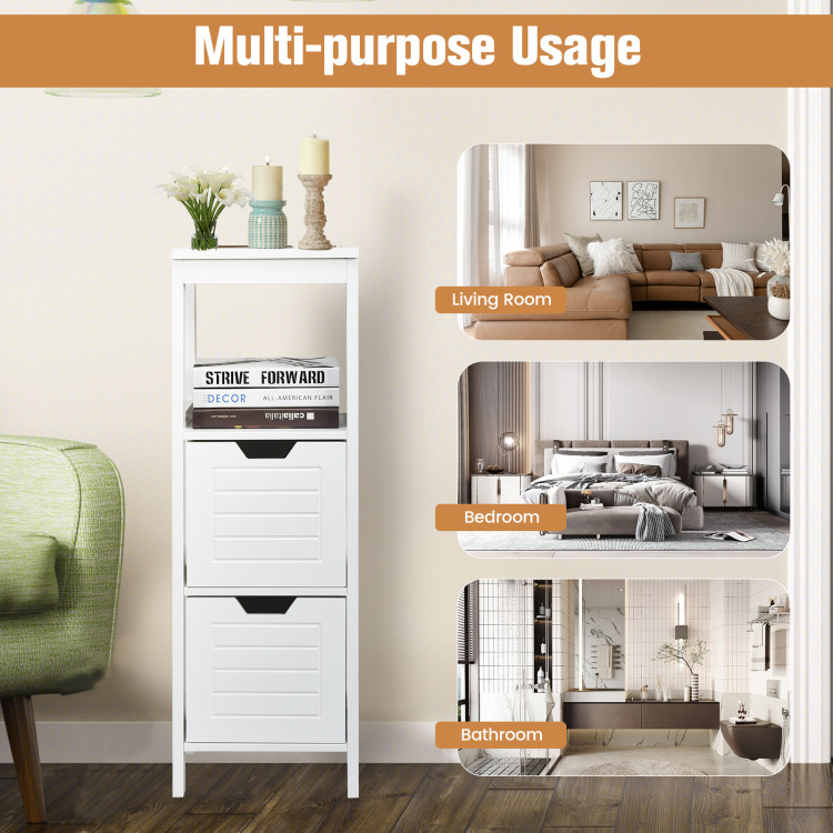 Bathroom Wooden Floor Cabinet Multifunction Storage Rack Stand ... for Beyond Storage Exploring the Multifaceted Uses of Your Costway Organizer Rack