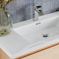 Beacon Bath Vanity, 42" - Modern - Bathroom Vanities And Sink Consoles ... with Beacon Bath Vanity, White Oak, 42", Single Sink, Wall Mount