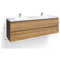 Beacon Bath Vanity, 72" - Modern - Bathroom Vanities And Sink Consoles ... throughout Unveiling the Beauty of The Beacon Bathroom Vanity: A Deep Dive