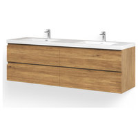 Beacon Bath Vanity, 72" - Modern - Bathroom Vanities And Sink Consoles ... with regard to Unveiling the Beauty of The Beacon Bathroom Vanity: A Deep Dive
