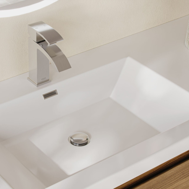 Beacon Bath Vanity, 84" - Modern - Bathroom Vanities And Sink Consoles ... throughout The Beacon Bathroom Vanity, Double Sink, 84", Natural Oak, Wall Mounted