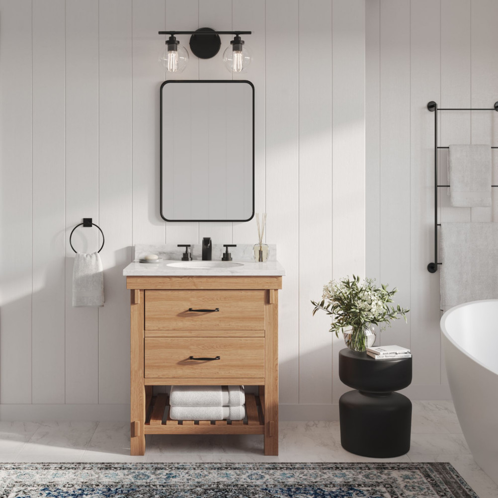Bosque Bath Vanity, Driftwood, 30", Single Sink, Undermount ... with Bosque Bath Vanity, Driftwood, 30", Single Sink, Undermount, Freestanding