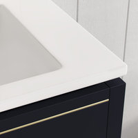 Celios Bathroom Vanity, 30" - Transitional - Bathroom Vanities And Sink ... throughout Celios Bathroom Vanity, Black With Brass Trim, 30", Single Sink, Freestanding