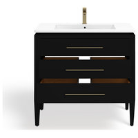 Celios Bathroom Vanity, 36" - Transitional - Bathroom Vanities And Sink ... inside Black, Chrome, and Beyond: Design Insights for Your Celios Bathroom Vanity