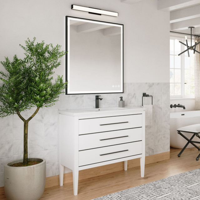 Celios Bathroom Vanity, 36" - Transitional - Bathroom Vanities And Sink ... throughout Black, Chrome, and Beyond: Design Insights for Your Celios Bathroom Vanity