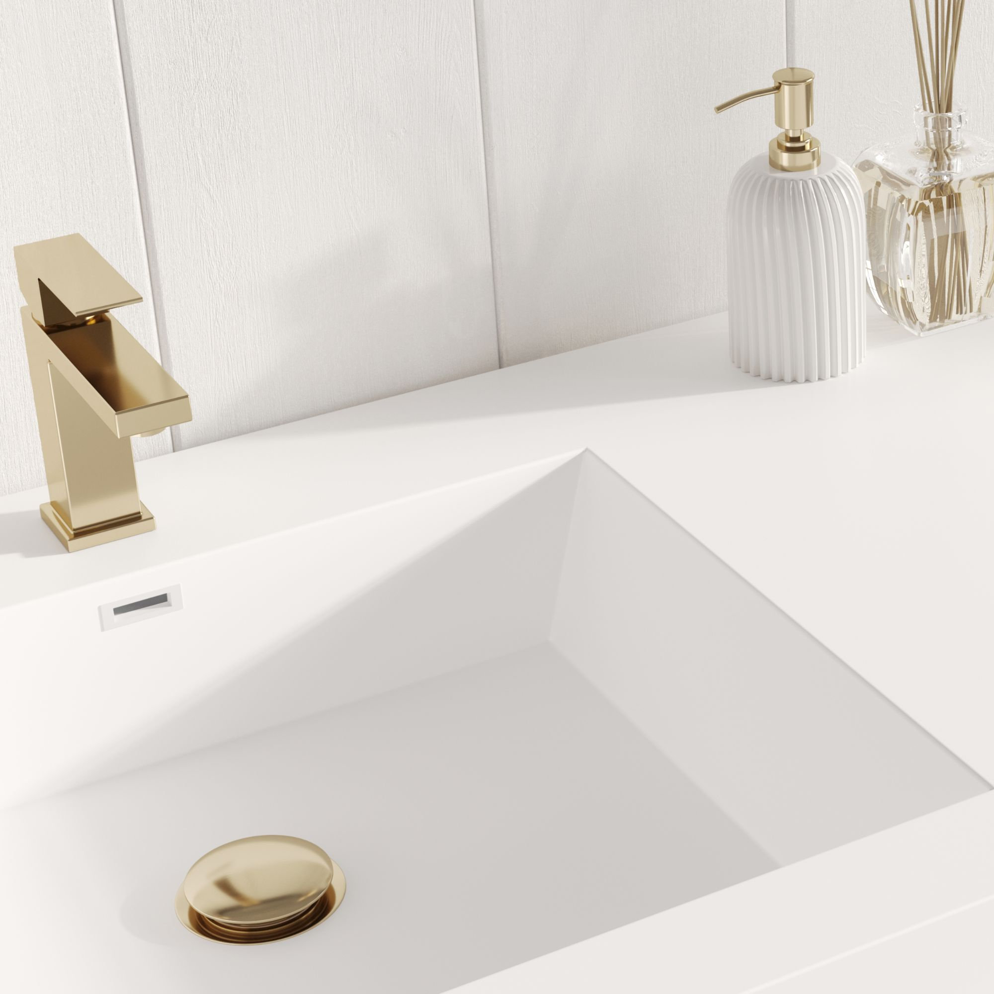 Celios Bathroom Vanity, 48" - Transitional - Bathroom Vanities And Sink ... intended for Maintenance and Care Tips for Your Celios Black and Brass Bathroom Vanity