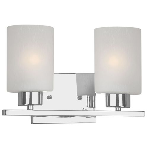 Chrome Two Light Bath Vanity Fixture Forte 2 Light Bath Lighting Wall ... pertaining to Albany 2-Light Vanity Light, Chrome