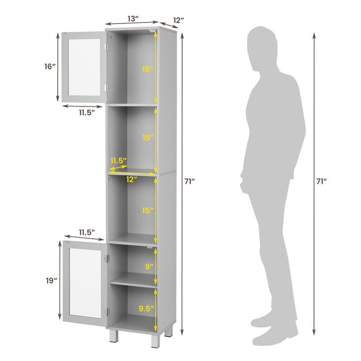 Costway 71'' Tall Tower Bathroom Storage Cabinet Organizer Display ... with The Costway 71" Cabinet: Assembly, Features, and Everyday Use