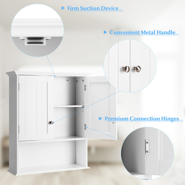 Costway Wall Mount Bathroom Cabinet Storage Organizer Medicine Cabinet ... within Maximizing Space The Ultimate Guide to Costway Wall Mount Bathroom Cabinets