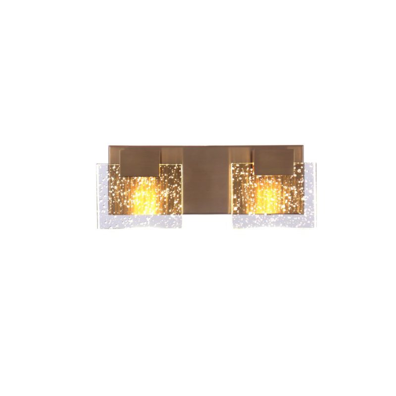 Craftmade Alamere Led 2 Light Vanity Light - Satin Brass | Platinum ... in Brushed Polished Nickel Vanity Lights Exploring the Alamere LED Advantage