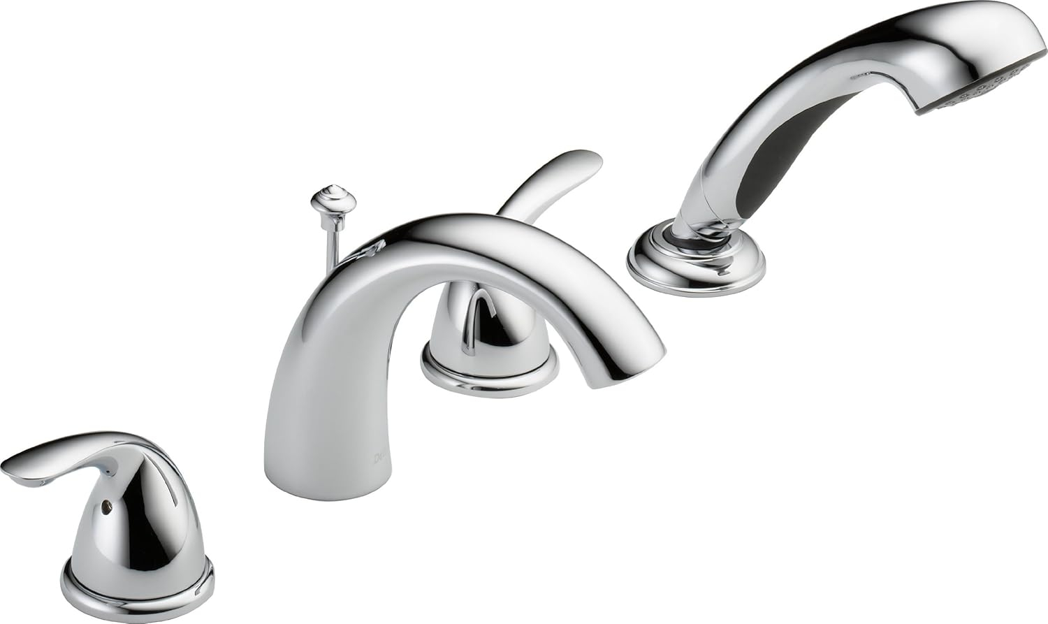 Delta Faucet T4705 Classic Roman Tub With Hand Shower Trim, Chrome ... for Delta Roman Tub Trim With Hand Shower Matte Black