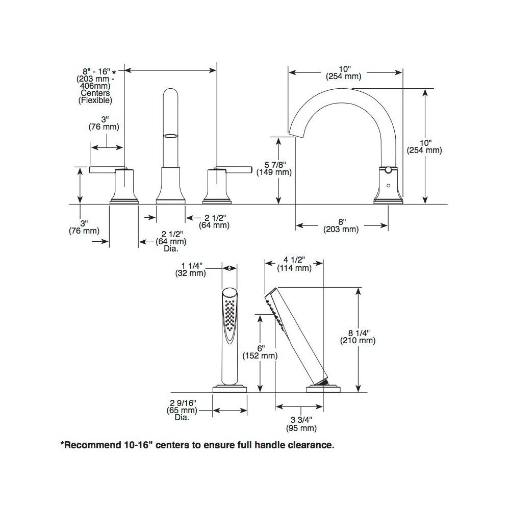 Delta T2759-Cz Trinsic 3-Hole Roman Tub Trim in Caring for Your Delta Trinsic Chrome Finish Long Term Maintenance Tips