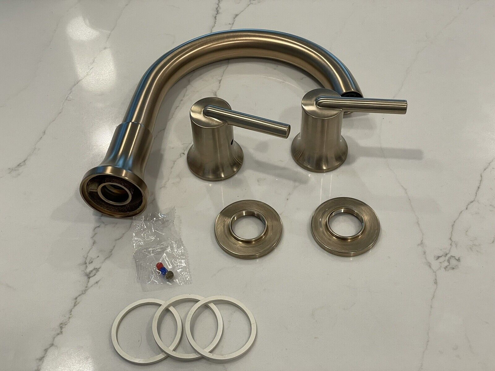 Delta T2759-Cz Trinsic Roman Tub Faucet Trim Champagne Bronze Used Trim ... in Caring for Your Delta Trinsic Chrome Finish Long Term Maintenance Tips