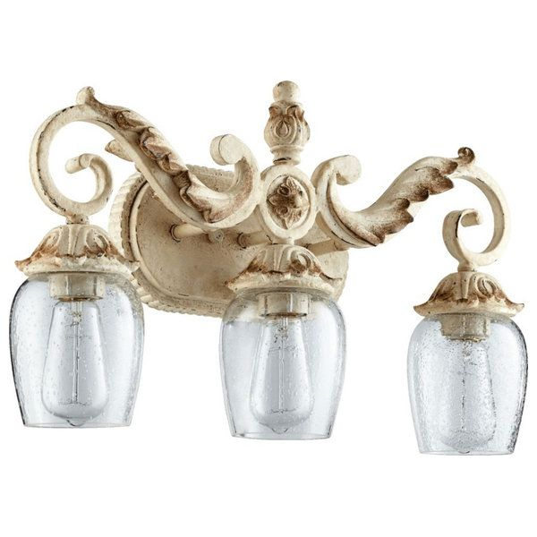 Florence 3-Light Vanity Fixture, Persian White - French Country ... intended for Alameda 3-Light Vanity Fixture, Persian White