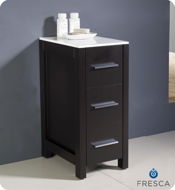 Fresca Fst6212Es Torino 12" Bathroom Linen Side Cabinet In Espresso ... intended for Fresca Torino Cabinet Installation and Care Tips for Long-Lasting Beauty