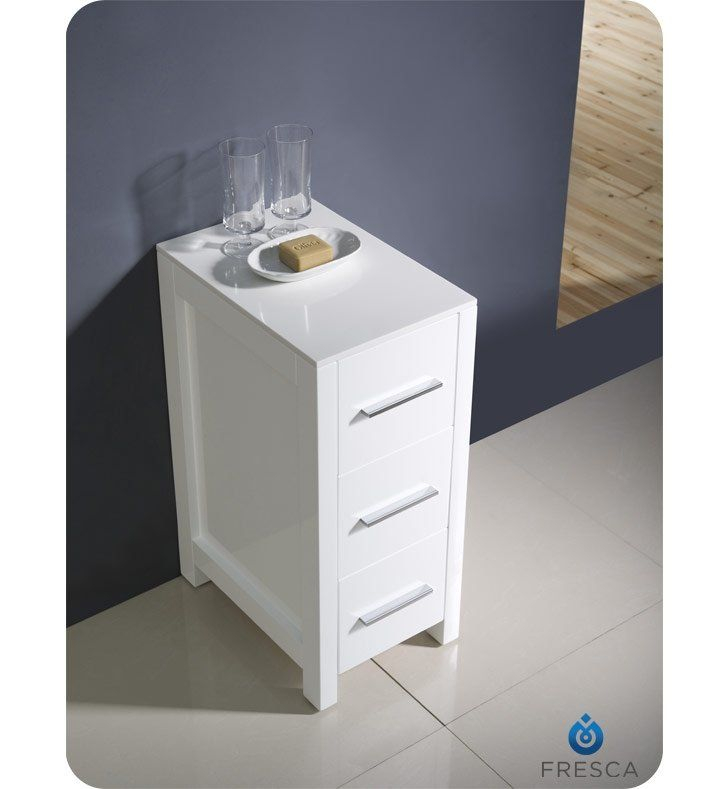Fresca Fst6212Wh Torino 12" Bathroom Linen Side Cabinet In White ... intended for Fresca Torino Cabinet Installation and Care Tips for Long-Lasting Beauty