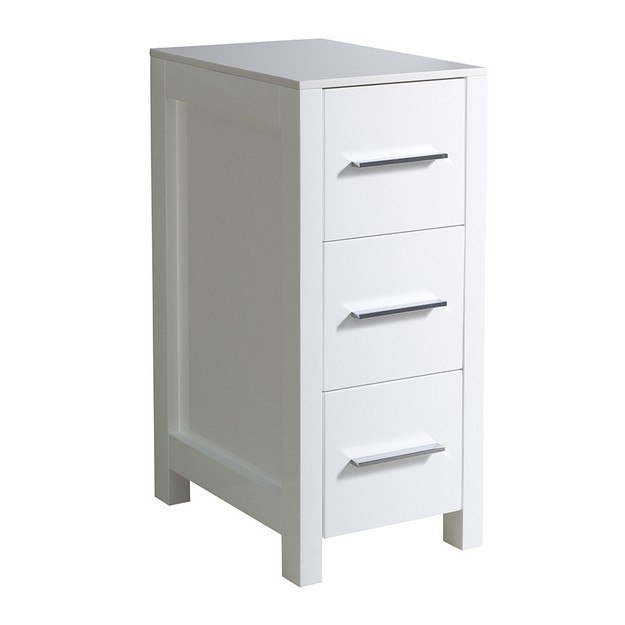 Fresca Fst6212Wh Torino 12 Inch White Bathroom Linen Side Cabinet ... with regard to Fresca Torino Cabinet Installation and Care Tips for Long-Lasting Beauty