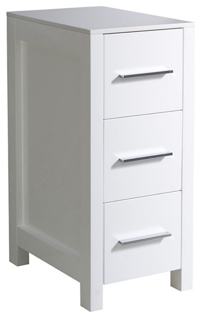 Fresca Torino Bathroom Linen Side Cabinet In White - Transitional ... regarding Building a Better Bathroom Assessing the Value of a Linen Side Cabinet