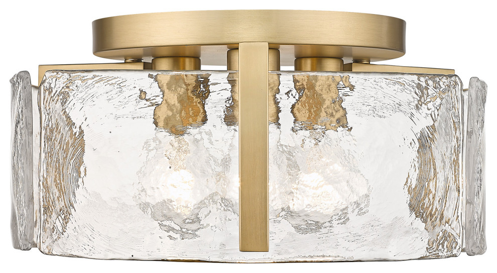 Golden Lighting Aenon Bcb 3 Light Flush Mount, Brushed Champagne Bronze ... in Choosing the Perfect Vanity Light Making Informed Decisions for Your Home