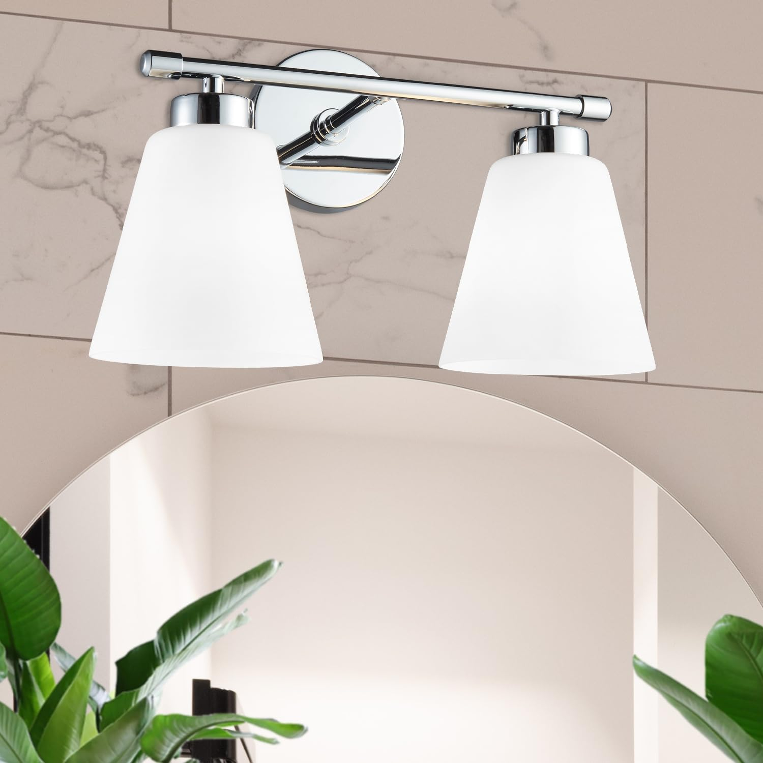Hamilyeah Modern Chrome Bathroom Vanity Light Fixture Over Mirror, 2 ... throughout Beyond the Bulb Exploring Design and Functionality of the Albany Chrome Vanity Light