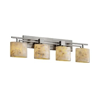 Justice Design Alabaster Rocks Aero 4-Light Brushed Nickel Bath Bar ... for Why Aero Bath Light Brushed Nickel Is a Smart Choice for Your Bathroom