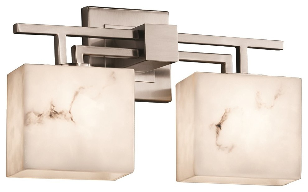 Justice Designs Lumenaria Aero 2-Lt Bath Bar - Brushed Nickel ... regarding Why Aero Bath Light Brushed Nickel Is a Smart Choice for Your Bathroom