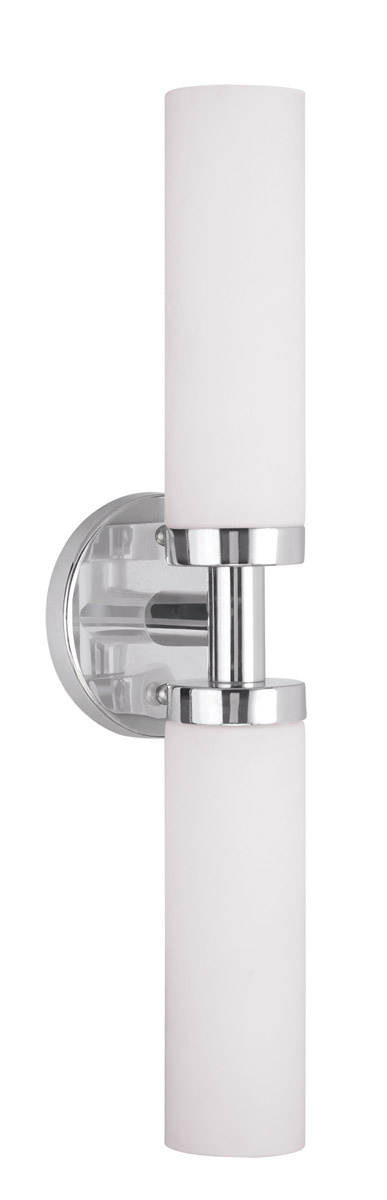 Livex 10104-91 Aero 2 Light 18 Inch Brushed Nickel Ada Bath Vanity Wall ... intended for Maximizing Light and Style: Design Ideas with the Aero 2 Light Sconce