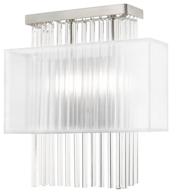 Livex Alexis Wall Sconce, Brushed Nickel, 13 - Contemporary - Wall ... intended for Alexus 4 Light Sconce, Brushed Nickel