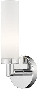 Livex Lighting 10103-05 Aero 1-Light Wall Sconce, Chrome - Amazon.com for Aero Wall Sconce, Chrome