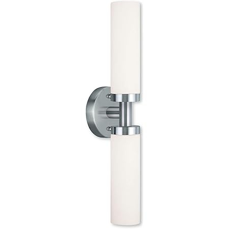 Livex Lighting 10104-05 Aero 2-Light Bath Light, Chrome - - Amazon.com with Maximizing Light and Style: Design Ideas with the Aero 2 Light Sconce