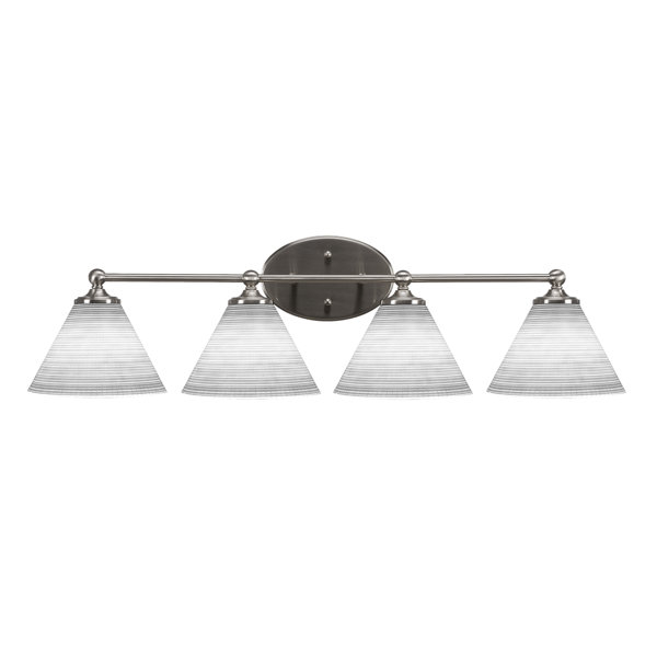 Longshore Tides Capri 4-Light Bath Bar | Wayfair within Albany 4-Light Black Bath Bar
