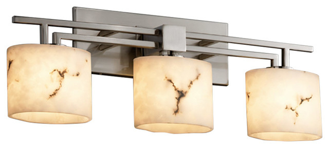 Lumenaria Aero Bath Bar, Oval, Brushed Nickel - Transitional - Bathroom ... in Aero Bath Light, Brushed Nickel