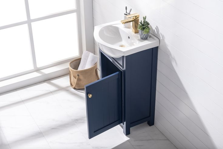 Marian 20" Single Sink Vanity - Blue | Single Sink Vanity, Vanity Sink ... with Marian 20" Single Sink Vanity, Blue